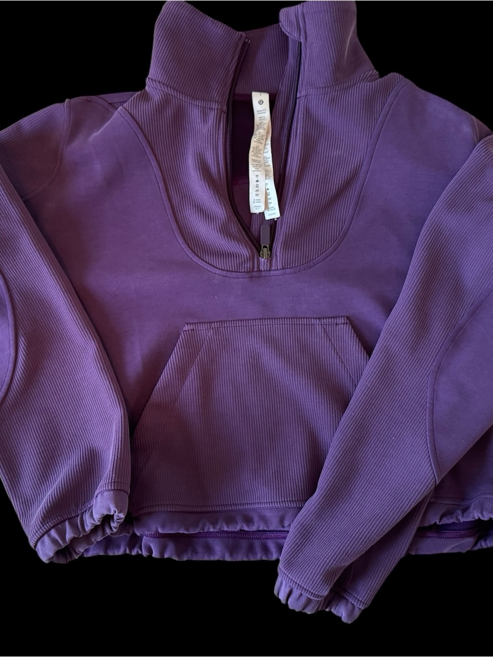 Lululemon Purple Half-Zip Pullover Sweatshirt